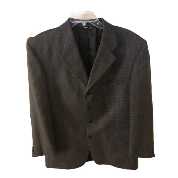 42R Vito Rufolo Men's Gray 4 Button Sport Coat New Wool Made in Italy - Picture 1 of 14